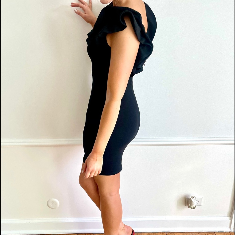 Mind Code Junior’s size 02 mini black ruffle dress - Picture 2 of 4
